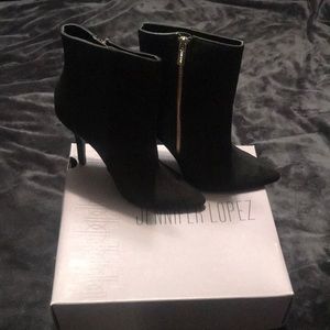 Jennifer Lopez Black Ankle Heel Boots women’s 9